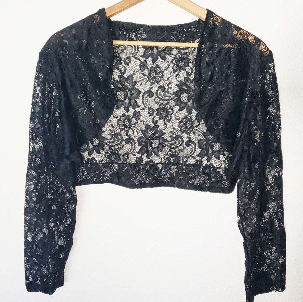 Lace Cardigan/Shrug (Black)